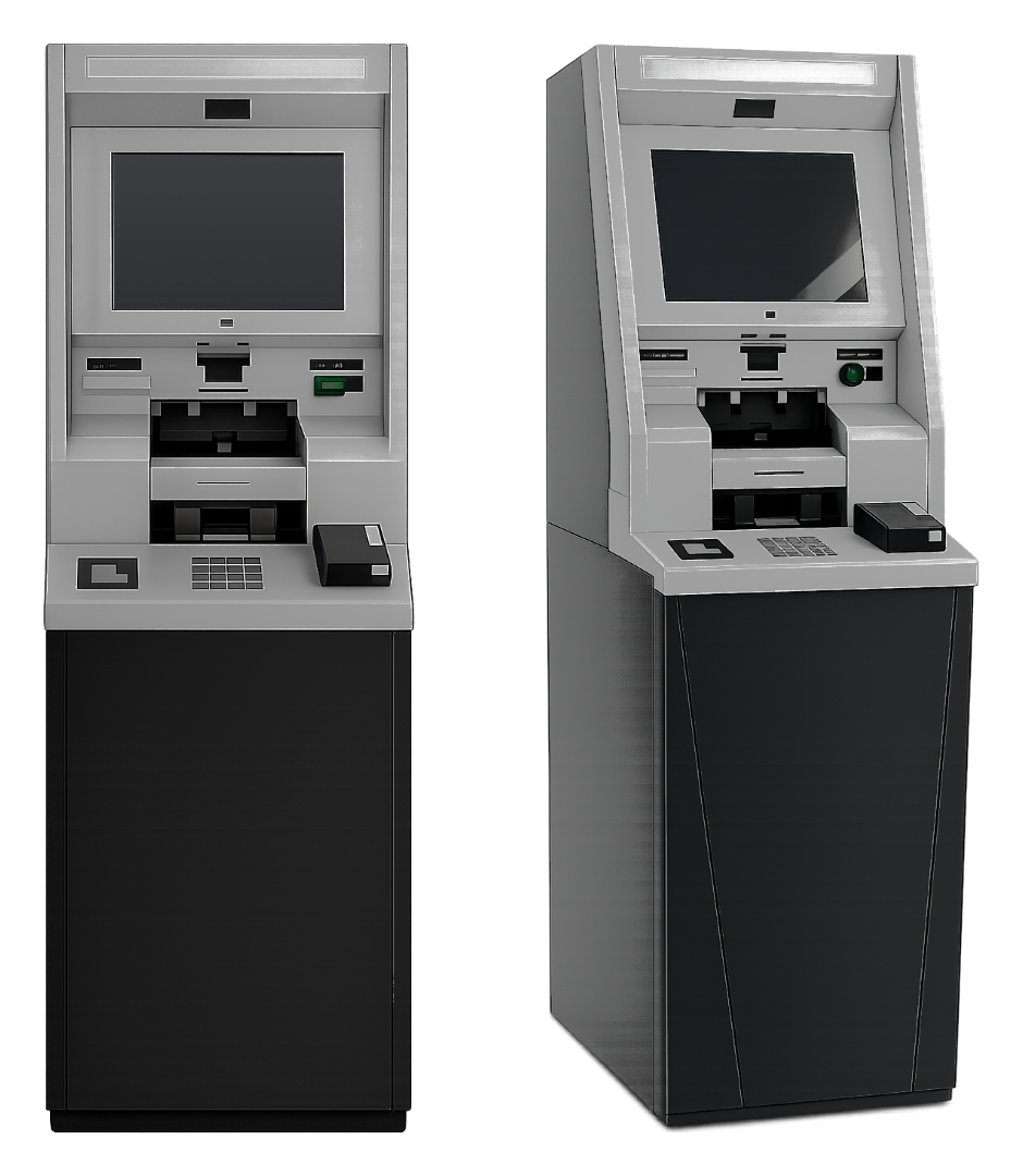 powerCDM404 free-standing front-load model, front and side