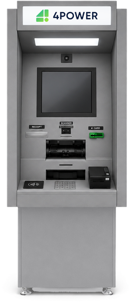 4POWER powerCDM404 through-the-wall cash deposit machine
